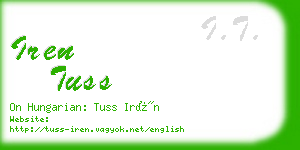 iren tuss business card